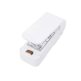   Mini aparat de sigilat pungi, etansare prin caldura, spate magnetic, alb