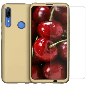   Husă Full Cover 360° pentru Huawei P Smart Z (față + spate + sticlă), aurie