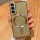 Husa Samsung Galaxy S23 Ultra, Electroplating Magsafe Glitter TPU, protectii lentile camere, aurie