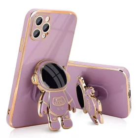   Husa Apple iPhone 15 Pro Max, Astronaut Case, protectie camera, functie stand expunere, mov