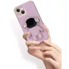 Husa Apple iPhone 14, Astronaut Case, protectie camera, functie stand expunere, mov