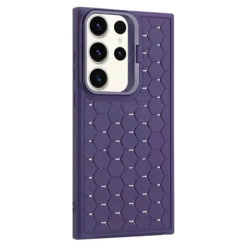 Husa Samsung Galaxy S24 Ultra, HoneyComb Bracket, functie stand, mov