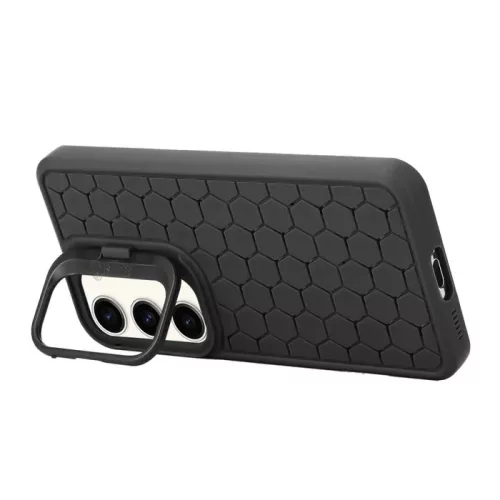 Husa Samsung Galaxy S23, HoneyComb Bracket, functie stand, neagra