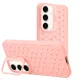 Husa Samsung Galaxy S23, HoneyComb Bracket, functie stand, roz pal
