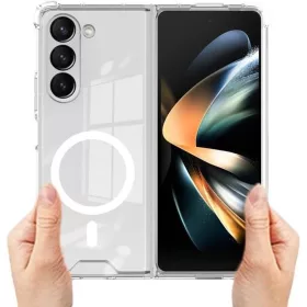   Husa protectie Samsung Galaxy Z Fold6, compatibila MagSafe, TPU, transparenta