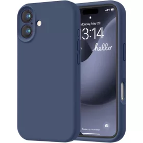   Husa protectie Apple iPhone 16 Plus, Matt TPU, protectie camera, albastra