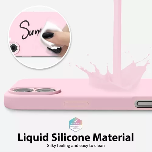 Husa protectie Apple iPhone 16 Plus, Matt TPU, protectie camera, roz pal