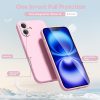Husa protectie Apple iPhone 16 Plus, Matt TPU, protectie camera, roz pal