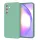 Husa Samsung Galaxy A55, Luxury Silicone, protectie camera, catifea in interior, verde deschis
