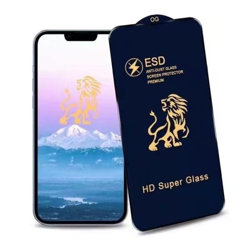 Folie Sticla Securizata, compatibila cu Samsung Galaxy A55, Sticla ESD, Super HD Glass, Anti-static, Margini Negre, Transparent