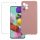 Set folie si husa Samsung Galaxy A52/A52s, sticla transparenta si Matt TPU, roz