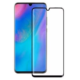   Folie de sticla Full Glue 3D pentru Huawei P30 Pro, margini curbate, negre