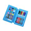 Set 42 piese de pictura si desen, tip penar, model elefant, albastru