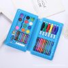Set 42 piese de pictura si desen, tip penar, model elefant, albastru