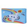 Set 42 piese de pictura si desen, tip penar, model elefant, albastru