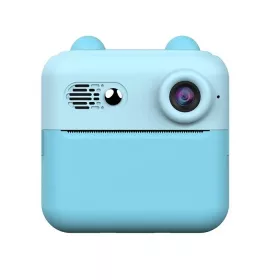   Aparat foto, camera video Full HD pentru copii IDK-A22, imprimanta termica incorporata, albastra