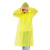 Pelerina de ploaie pentru copii, 100 - 145 cm, din EVA, inchidere cu capse, galbena