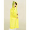 Pelerina de ploaie pentru copii, 100 - 145 cm, din EVA, inchidere cu capse, galbena