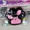 Jucarie tip Taba Squishy, Labuta de Pisica, cu Stelute, 12 cm, 220g, negru/roz