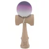 Jucarie lemn Kendama X, originala, profesionala, Rubber Grip, negru/mov/alb
