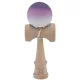 Jucarie lemn Kendama X, originala, profesionala, Rubber Grip, negru/mov/alb
