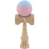 Jucarie lemn Kendama X, originala, profesionala, Rubber Grip, albastru/roz