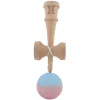 Jucarie lemn Kendama X, originala, profesionala, Rubber Grip, albastru/roz
