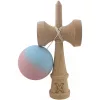 Jucarie lemn Kendama X, originala, profesionala, Rubber Grip, albastru/roz