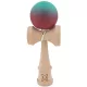 Jucarie lemn Kendama X, originala, profesionala, Rubber Grip, rosu/verde