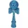 Jucarie lemn Kendama X model Crack, 18 cm, albastra