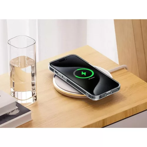 Husa protectie Apple iPhone 17 Pro Max, Magsafe, SnapOn, AntiDrop, Acryl+TPU, transparenta