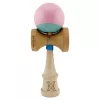 Jucarie lemn Kendama X, Super Sticky, cupe mari V2, gaura in basecup, rulment, ata rezerva, roz/verde