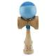 Jucarie lemn Kendama X, Super Sticky, cupe mari V2, gaura in basecup, rulment, ata rezerva, albastru/bleu