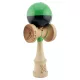 Jucarie lemn Kendama X, Super Sticky, cupe mari V2, gaura in basecup, rulment, ata rezerva, verde/negru