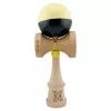 Jucarie lemn Kendama X, Super Sticky, cupe mari V2, gaura in basecup, rulment, ata rezerva, galben/negru