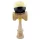 Jucarie lemn Kendama X, Super Sticky, cupe mari V2, gaura in basecup, rulment, ata rezerva, galben/negru