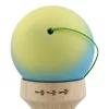Jucarie lemn Kendama X, Rubber Grip, cupe mari V3, gaura in basecup, rulment, ata rezerva, verde/galben/albastru