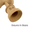 Jucarie lemn Kendama X, Rubber Grip, cupe mari V3, gaura in basecup, rulment, ata rezerva, verde/galben/albastru