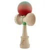 Jucarie lemn Kendama X, Rubber Grip, cupe mari V3, gaura in basecup, rulment, ata rezerva, verde/roz/rosu