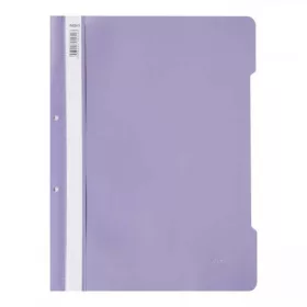   Dosar cu sina Noki, plastic,  2 perforatii pentru arhivare, eticheta interschimbabila pe cotor, lila