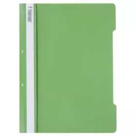   Dosar cu sina Noki, plastic,  2 perforatii pentru arhivare, eticheta interschimbabila pe cotor, verde deschis