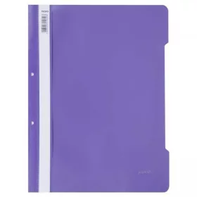   Dosar cu sina Noki, plastic,  2 perforatii pentru arhivare, eticheta interschimbabila pe cotor, violet