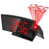 Ceas de masa DS-3621LP, afisaj si proiectie rosii, design usor curbat, alarma, temperatura