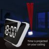 Ceas digital cu ecran LED si proiector DS-8590L, alarma, termometru, cifre albe