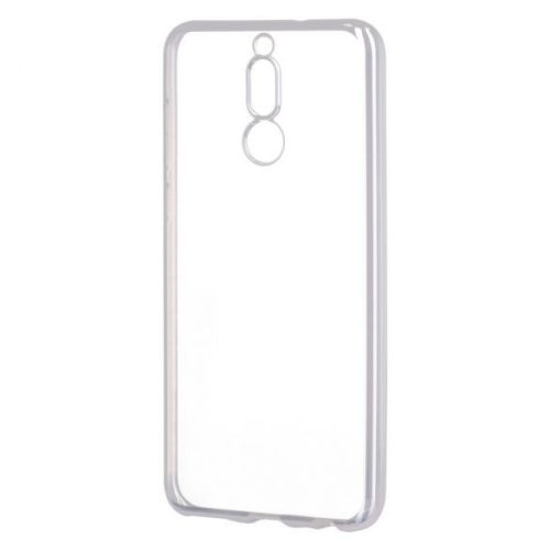 Husa de protectie transparent pentru Huawei Mate 10 Lite, margini electroplacate, argintiu