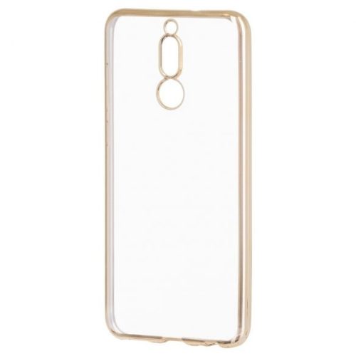 Husa de protectie transparent pentru Huawei Mate 10 Lite, margini electroplacate, auriu
