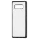 Husa de protectie transparent pentru Huawei P20, margini electroplacate, negru