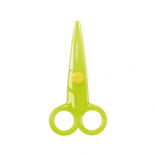 Foarfeca Keyroad Kids KR970962, 13.0cm, plastic, prescolari, blister, verde lime