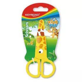   Foarfeca Keyroad Kids Pro KR971402, 13.0cm, plastic, prescolari, girafa, blister