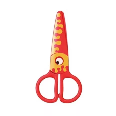 Foarfeca Keyroad Kids Pro KR971402, 13 cm, plastic, prescolari, peste portocaliu, blister
